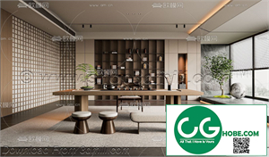 Tea Room 58 3D Model